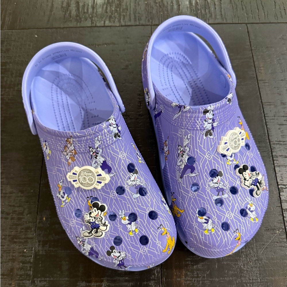Disney 100 Years Purple Crocs